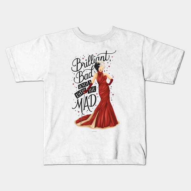 Cruella Kids T-Shirt by Nour Tohme